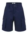 Shop Msgm Cargo-pocket Bermuda Shorts In Black