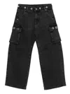 Msgm Cargo-pocket Button-fastening Jeans In Black