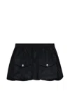 Msgm Cargo-pocket Mini Skirt In Black