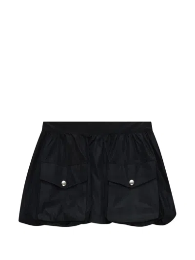 Msgm Cargo-pocket Mini Skirt In Black