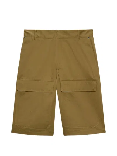 Msgm Cargo-pocket Shorts In Green