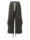 Msgm Cargo-pocket Trousers In Black