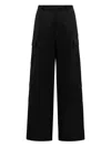Msgm Utility Cargo Pant With Multiple Pockets In Black