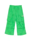 Msgm Cargo-pocket Trousers In Green