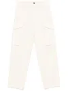 Msgm Utility Cargo Trousers Featuring Multiple Pockets In Neutrals