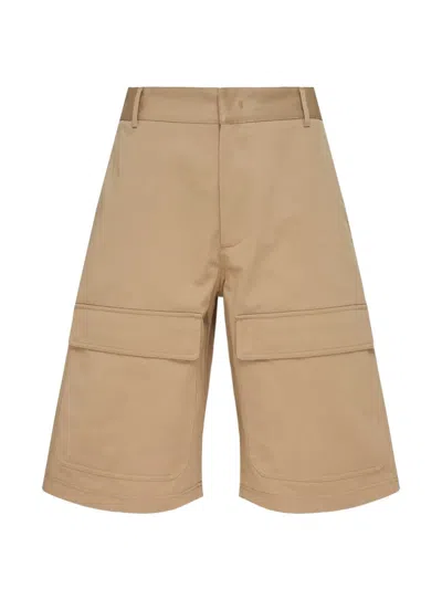 Msgm Cargo-pocket Bermuda Shorts In Brown