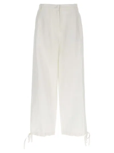 MSGM CARROT PANTS WHITE