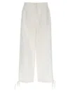 Msgm Synthetic Fibers Trousers In White