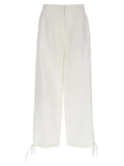 Msgm Carrot Pants In White