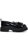 Msgm Leather Loafer In Black