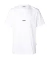 Msgm T-shirt Bianca Logo Minimal In White