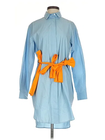 Pre-owned Msgm Casual Dress In Blue