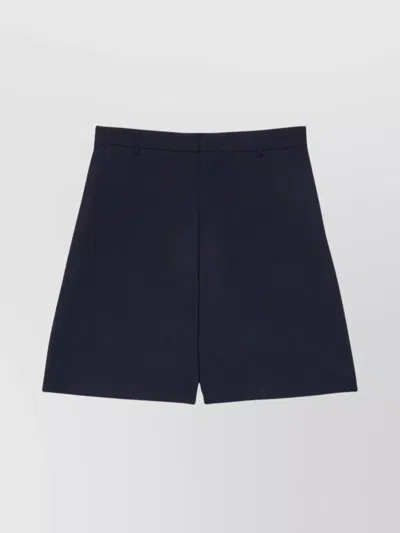 MSGM CASUAL SHORTS WITH POCKETS AND BELT LOOPS