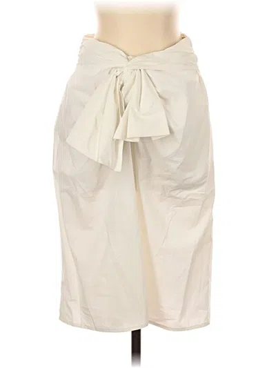 Pre-owned Msgm Casual Skirt In Ivory