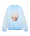 Msgm Cat-print Sweatshirt In Blue