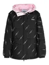 Msgm Printed Down Jacket In Black