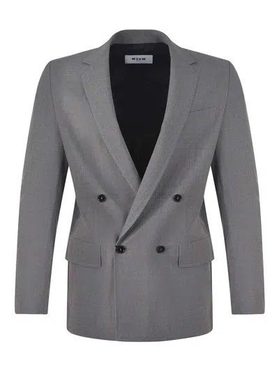 Msgm Jacket In Wool
