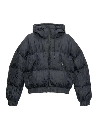Msgm Hooded Jacket In Black
