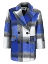 Msgm Check-print In Blue