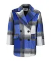 Msgm Check-print In Blue