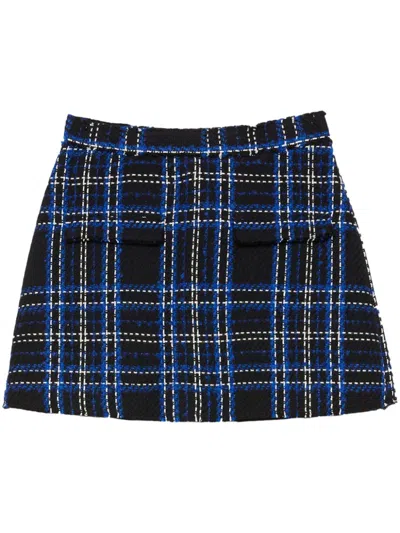 MSGM CHECK SHORTS
