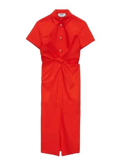 MSGM CHEMISIER WITH KNOT