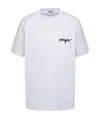 Msgm Timeless Crew Neck Short Sleeve T-shirt In White