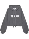 Msgm Logo-embroidered Knitted Top In White