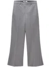 Msgm Tailored High-waisted Straight Leg Trousers In Gray