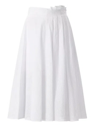 Msgm Chic Mini Skirt For Women In White