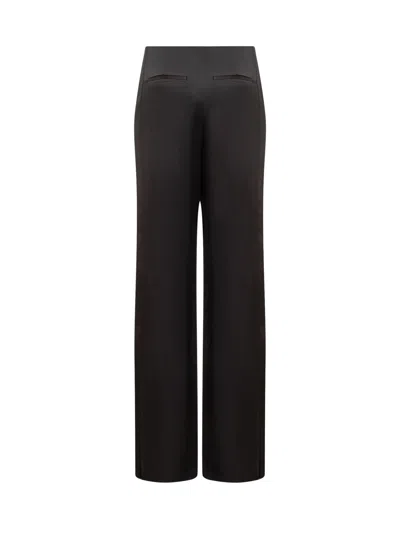 Msgm Chic Paintntaloni Trousers In Black