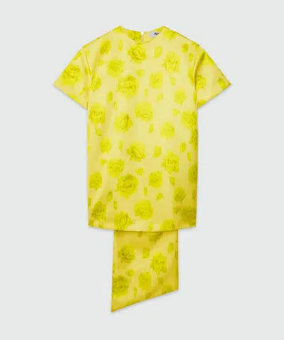 Msgm Chic Suit Dress For Women In Yellow