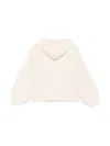 Msgm Chunky-knit Hoodie In Neutrals