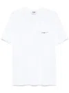 Msgm Cotton Crew Neck T-shirt With Short Sleeves In White