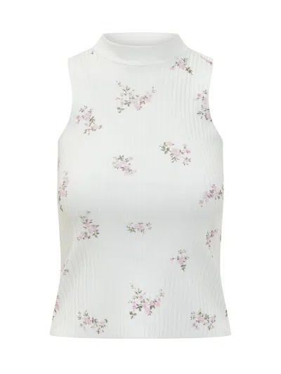 Msgm Classic Mini Button-up Top In White
