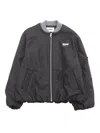 Msgm Cloth Bomber  Girl Grigio Melange/grey M In Grey