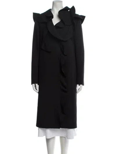 Pre-owned Msgm Coat In Black
