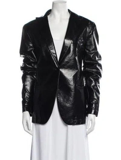 Pre-owned Msgm Coat In Black