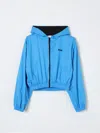 Msgm Coat  Kids Kids Color Gnawed Blue In 浅蓝色