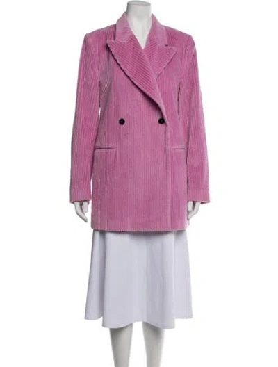 Pre-owned Msgm Coat In Pink