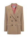 Msgm Women's Jacket Sand Arena | Size 42 | 41mdg09y Color 24701023