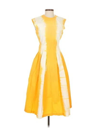 Pre-owned Msgm Cocktail Dress In Orange
