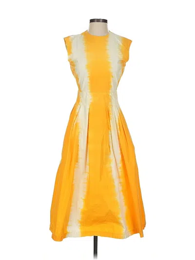 Pre-owned Msgm Cocktail Dress In Orange