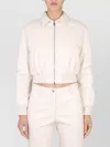 Msgm Collared Neck Jacket Elasticated Hem In Pink