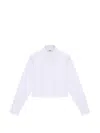Msgm Collared Shirt In White