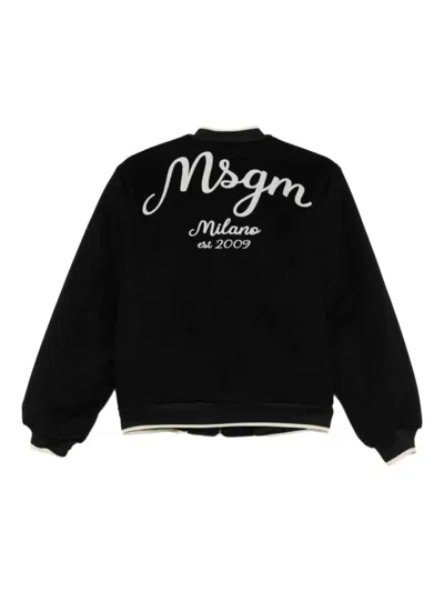 Msgm College Jacket In Multi