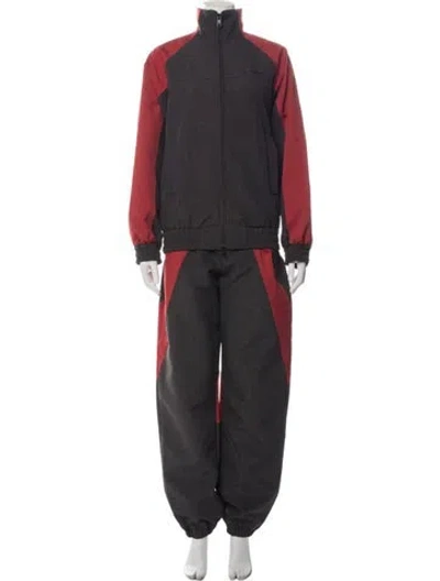 Pre-owned Msgm Colorblock Pattern Lounge Set In Black