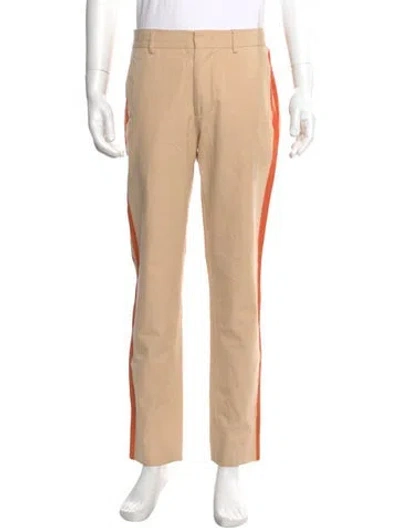 Pre-owned Msgm Colorblock Pattern Pants In Neutral