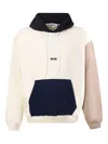 Msgm Colour-block Hoodie In Multi