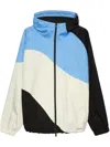Msgm Colour-block Track Jacket In ブルー